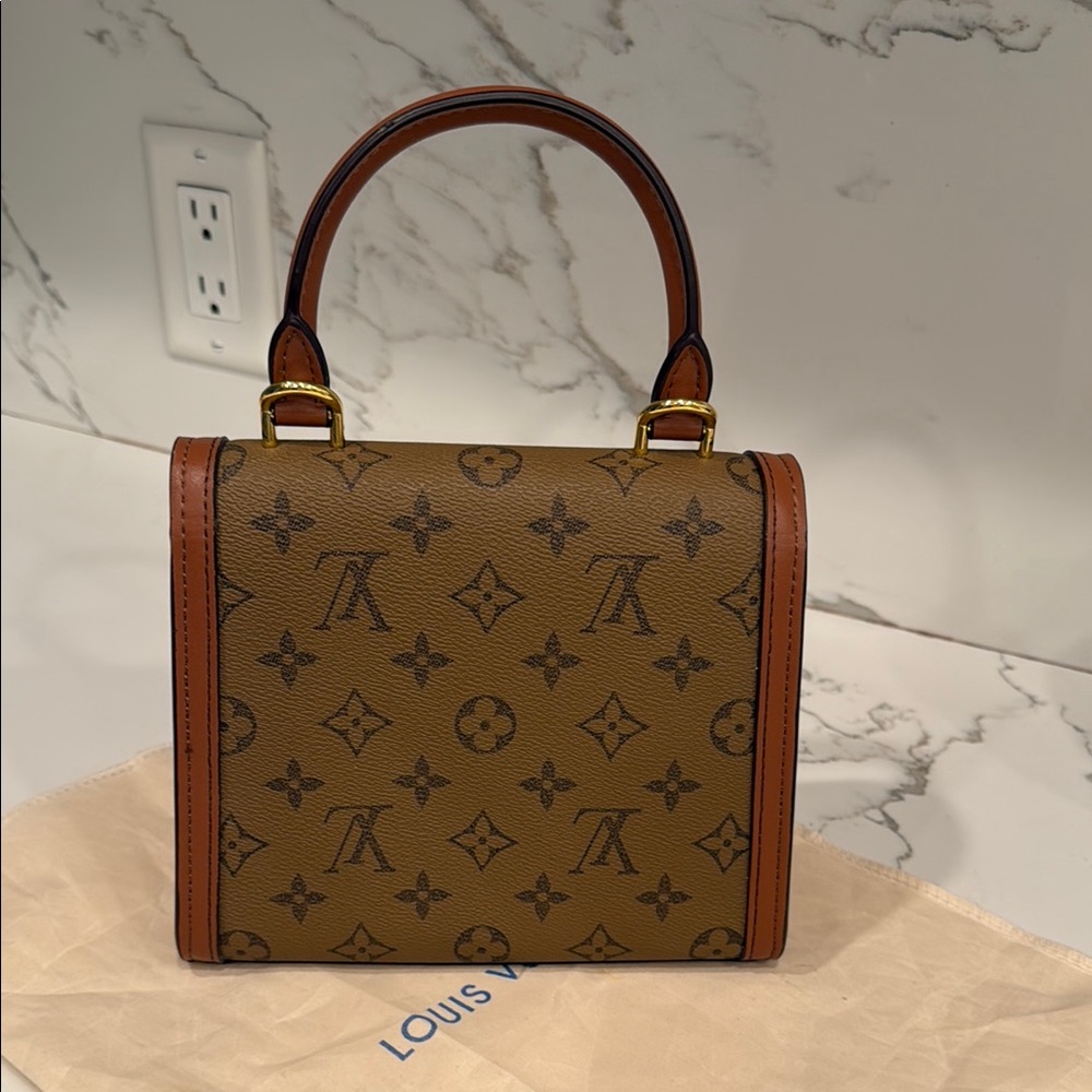 Louis Vuitton Brown and Tan Monogram Mini Bag - Picture 2 of 7